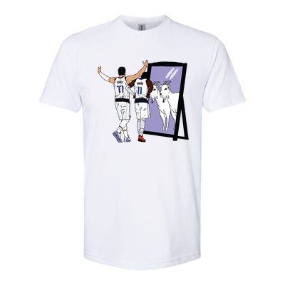 Luka Doncic And Kyrie Irving Mirror Goats Dallas Softstyle® CVC T-Shirt