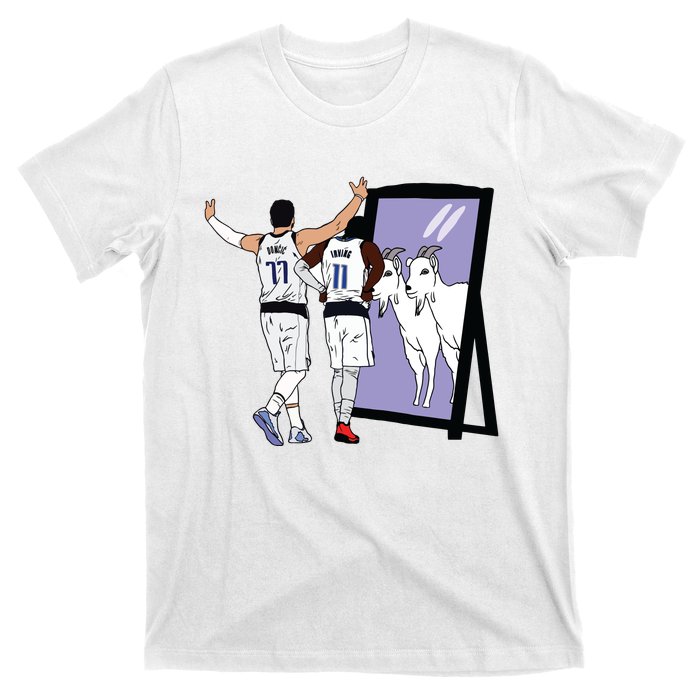 Luka Doncic And Kyrie Irving Mirror Goats Dallas T-Shirt