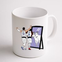 Luka Doncic And Kyrie Irving Mirror Goats Dallas Coffee Mug