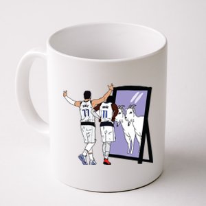 Luka Doncic And Kyrie Irving Mirror Goats Dallas Coffee Mug