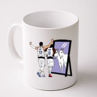 Luka Doncic And Kyrie Irving Mirror Goats Dallas Coffee Mug