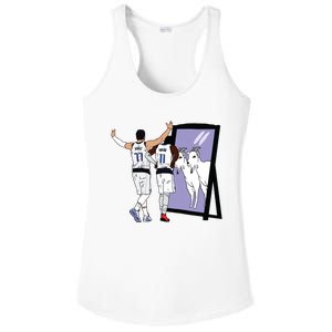 Luka Doncic And Kyrie Irving Mirror Goats Dallas Ladies PosiCharge Competitor Racerback Tank