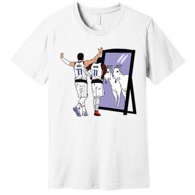 Luka Doncic And Kyrie Irving Mirror Goats Dallas Premium T-Shirt