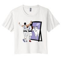 Luka Doncic And Kyrie Irving Mirror Goats Dallas Women's Crop Top Tee