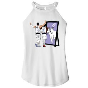 Luka Doncic And Kyrie Irving Mirror Goats Dallas Women's Perfect Tri Rocker Tank