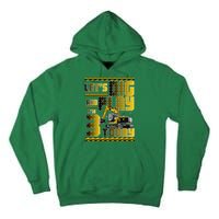 Let's Dig And Play I'm 3 Today 3rd Birthday Party Excavator Tall Hoodie