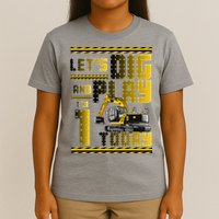 Let's Dig And Play I'm 1 Today 1st Birthday Party Excavator T-Shirt