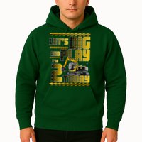 Let's Dig And Play I'm 2 Today 2nd Birthday Party Excavator Hoodie
