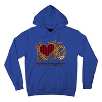 Love Dental Assistant Leopard Mixed Flannel Valentine's Day Great Gift Hoodie