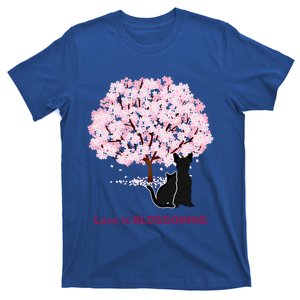 Lucky Dog Animal Rescue Cute Gift Love Is Blossoming Cool Gift T-Shirt