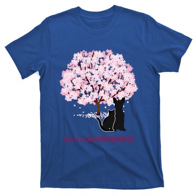 Lucky Dog Animal Rescue Cute Gift Love Is Blossoming Cool Gift T-Shirt