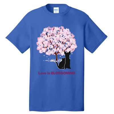 Lucky Dog Animal Rescue Cute Gift Love Is Blossoming Cool Gift Tall T-Shirt