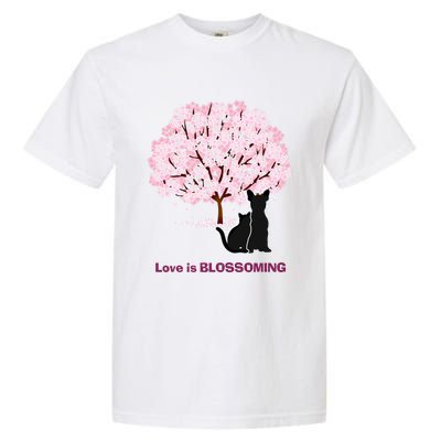 Lucky Dog Animal Rescue Cute Gift Love Is Blossoming Cool Gift Garment-Dyed Heavyweight T-Shirt