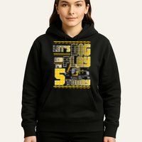 Let's Dig And Play I'm Five 5 Today 5th Birthday Party Excavator Hoodie