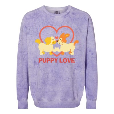 Lucky Dog Animal Rescue Puppy Love Colorblast Crewneck Sweatshirt