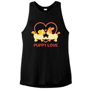 Lucky Dog Animal Rescue Puppy Love Ladies PosiCharge Tri-Blend Wicking Tank