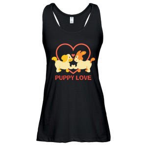 Lucky Dog Animal Rescue Puppy Love Ladies Essential Flowy Tank