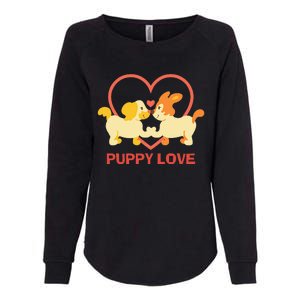 Lucky Dog Animal Rescue Puppy Love Womens California Wash Sweatshirt