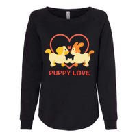 Lucky Dog Animal Rescue Puppy Love Womens California Wash Sweatshirt