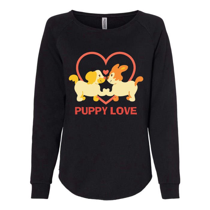 Lucky Dog Animal Rescue Puppy Love Womens California Wash Sweatshirt