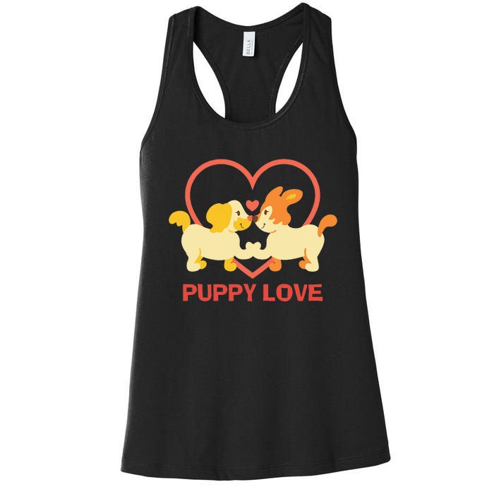 Lucky Dog Animal Rescue Puppy Love Women's Racerback Tank