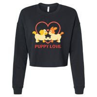 Lucky Dog Animal Rescue Puppy Love Cropped Pullover Crew