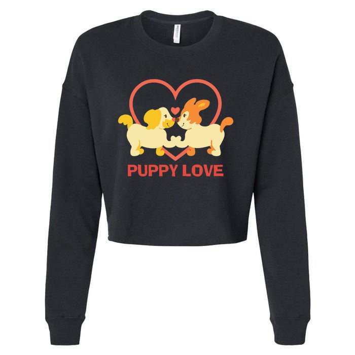 Lucky Dog Animal Rescue Puppy Love Cropped Pullover Crew