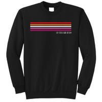 Le Dollar Bean Le$Bean Lesbian Color Flag Retro Rainbow Gay Sweatshirt