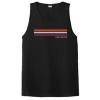 Le Dollar Bean Le$Bean Lesbian Color Flag Retro Rainbow Gay PosiCharge Competitor Tank