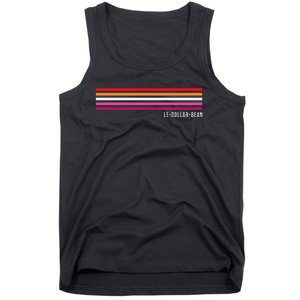 Le Dollar Bean Le$Bean Lesbian Color Flag Retro Rainbow Gay Tank Top