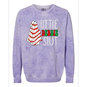 Littie Deb Bie Sl Ut Funny Christmas Tree Cakes Xmas Black Colorblast Crewneck Sweatshirt