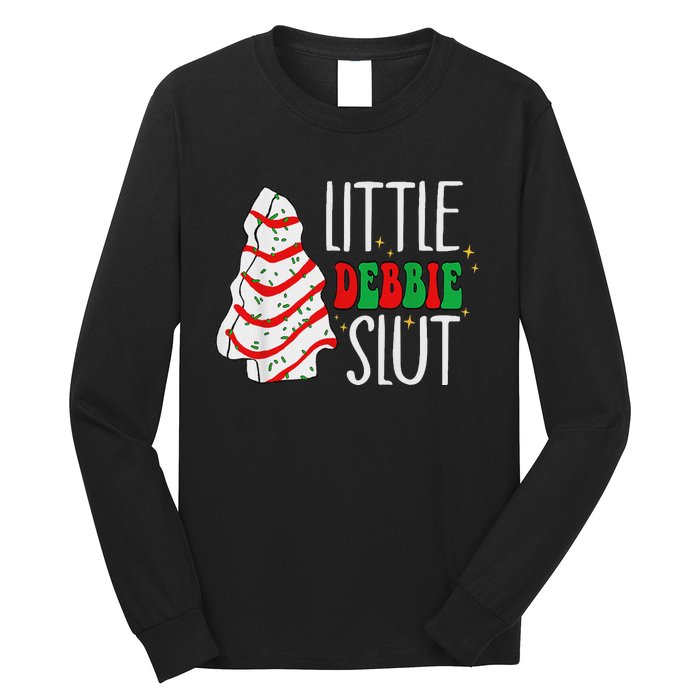 Littie Deb Bie Sl Ut Funny Christmas Tree Cakes Xmas Black Long Sleeve Shirt