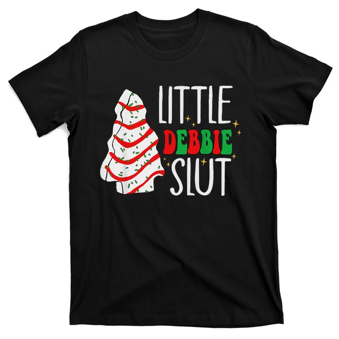 Littie Deb Bie Sl Ut Funny Christmas Tree Cakes Xmas Black T-Shirt