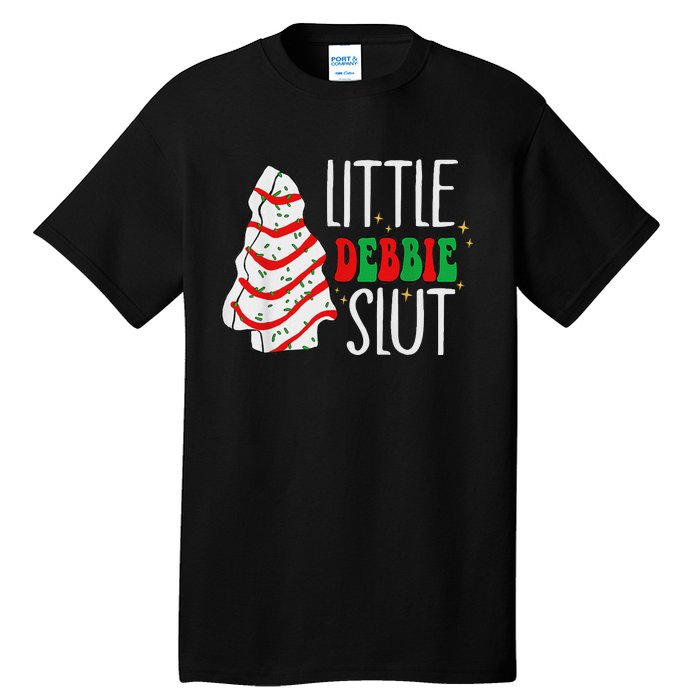 Littie Deb Bie Sl Ut Funny Christmas Tree Cakes Xmas Black Tall T-Shirt