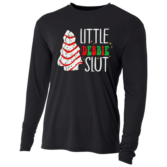 Littie Deb Bie Sl Ut Funny Christmas Tree Cakes Xmas Black Cooling Performance Long Sleeve Crew