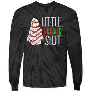 Littie Deb Bie Sl Ut Funny Christmas Tree Cakes Xmas Black Tie-Dye Long Sleeve Shirt