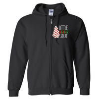 Littie Deb Bie Sl Ut Funny Christmas Tree Cakes Xmas Black Full Zip Hoodie