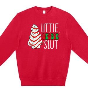 Littie Deb Bie Sl Ut Funny Christmas Tree Cakes Xmas Black Premium Crewneck Sweatshirt