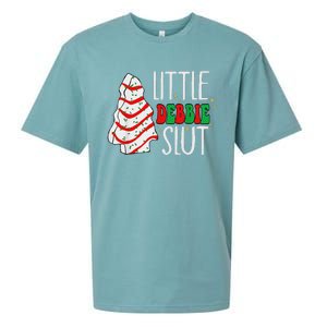 Littie Deb Bie Sl Ut Funny Christmas Tree Cakes Xmas Black Sueded Cloud Jersey T-Shirt