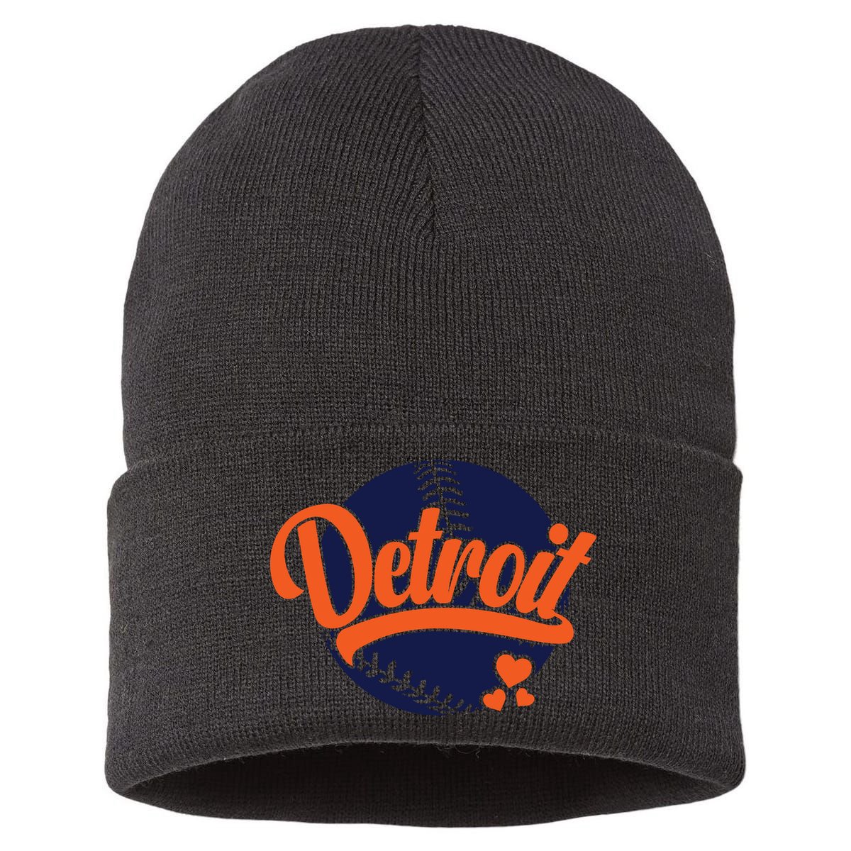 Love Detroit Baseball Sustainable Knit Beanie
