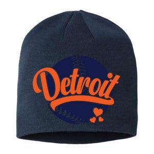 Love Detroit Baseball Sustainable Beanie