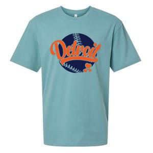 Love Detroit Baseball Sueded Cloud Jersey T-Shirt