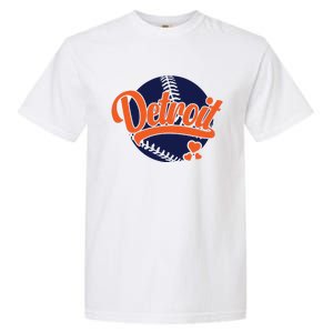 Love Detroit Baseball Garment-Dyed Heavyweight T-Shirt