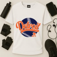 Love Detroit Baseball Cooling Performance Crew T-Shirt