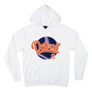 Love Detroit Baseball Hoodie