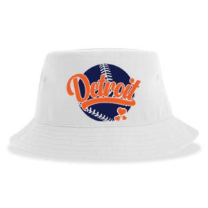 Love Detroit Baseball Sustainable Bucket Hat