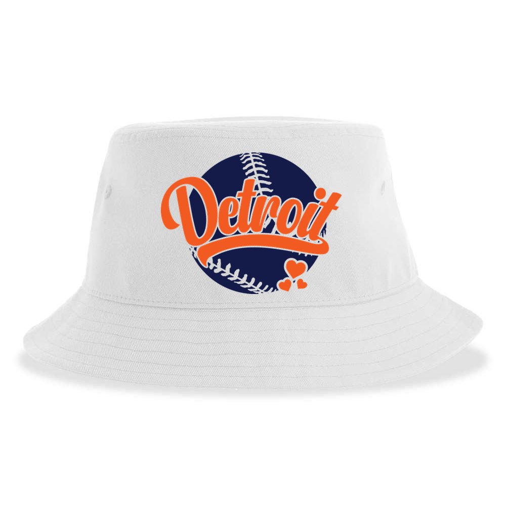 Love Detroit Baseball Sustainable Bucket Hat