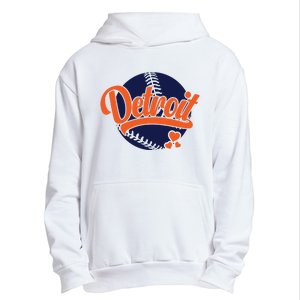 Love Detroit Baseball Urban Pullover Hoodie