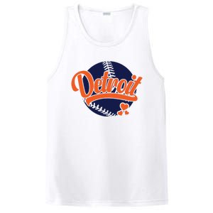 Love Detroit Baseball PosiCharge Competitor Tank