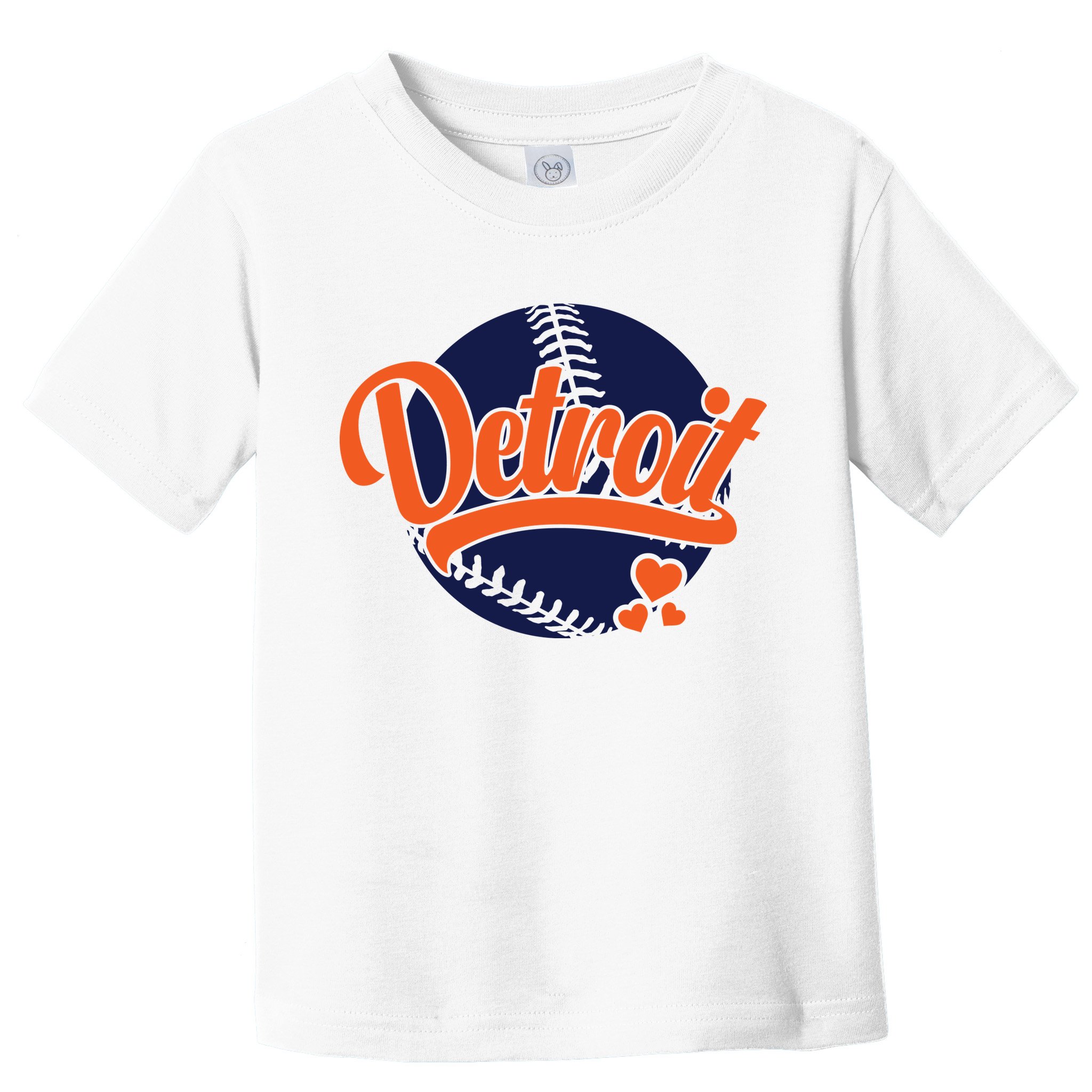 Love Detroit Baseball Toddler T-Shirt